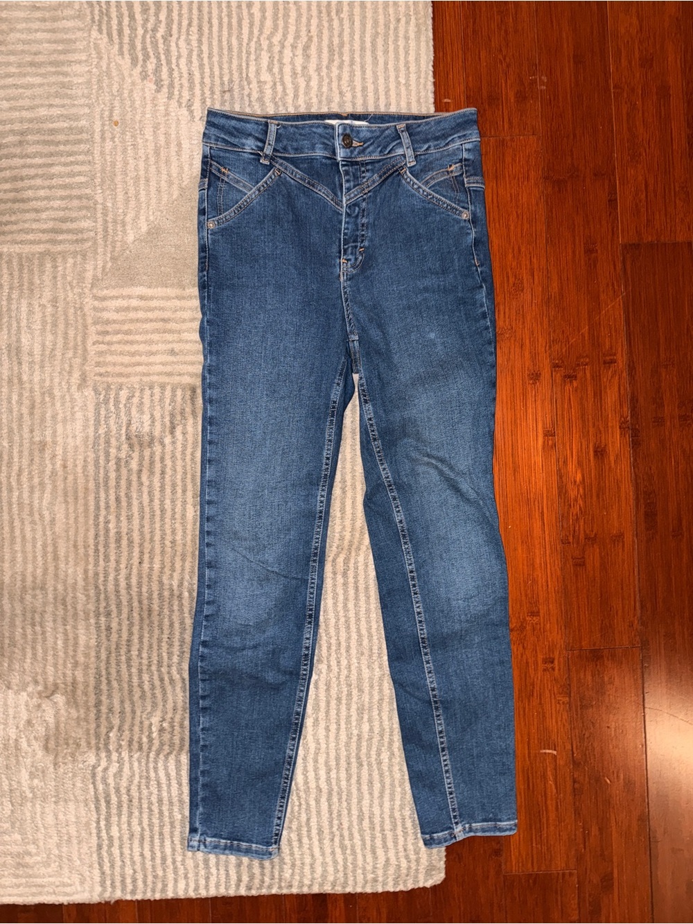 Twenty Slim Stretch Skinny Jeans in Blue Wash